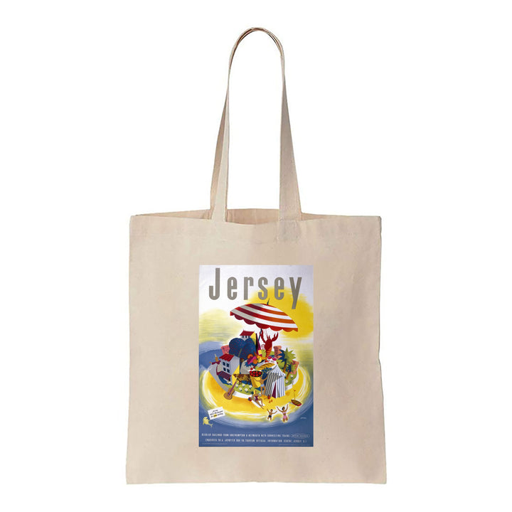 Jersey, from Southampton and Weymouth - Canvas Tote Bag