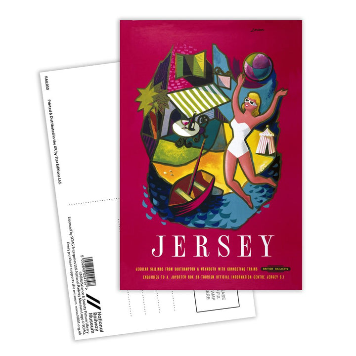 Jersey, from Southampton and Weymouth Postcard Pack of 8