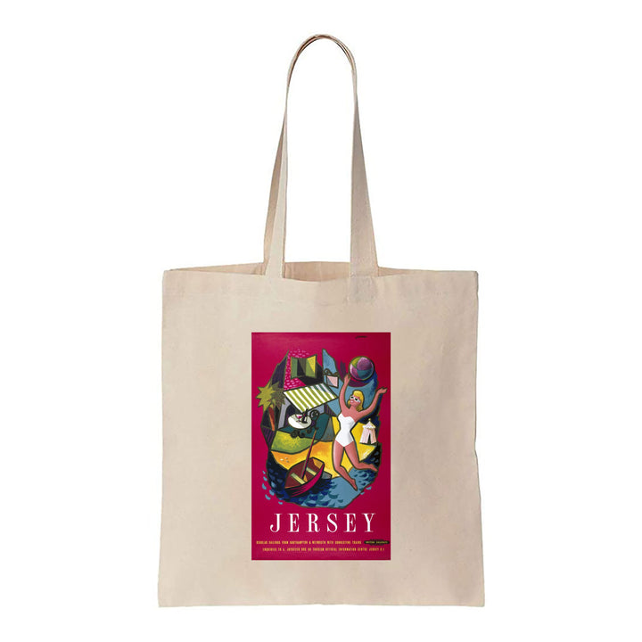 Jersey, from Southampton and Weymouth - Canvas Tote Bag