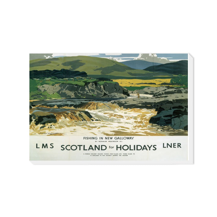 Fishing in New Galloway - Scotland for Holidays - Canvas