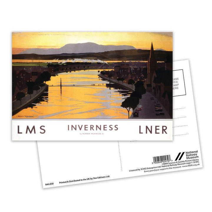 Inverness Sunset Postcard Pack of 8