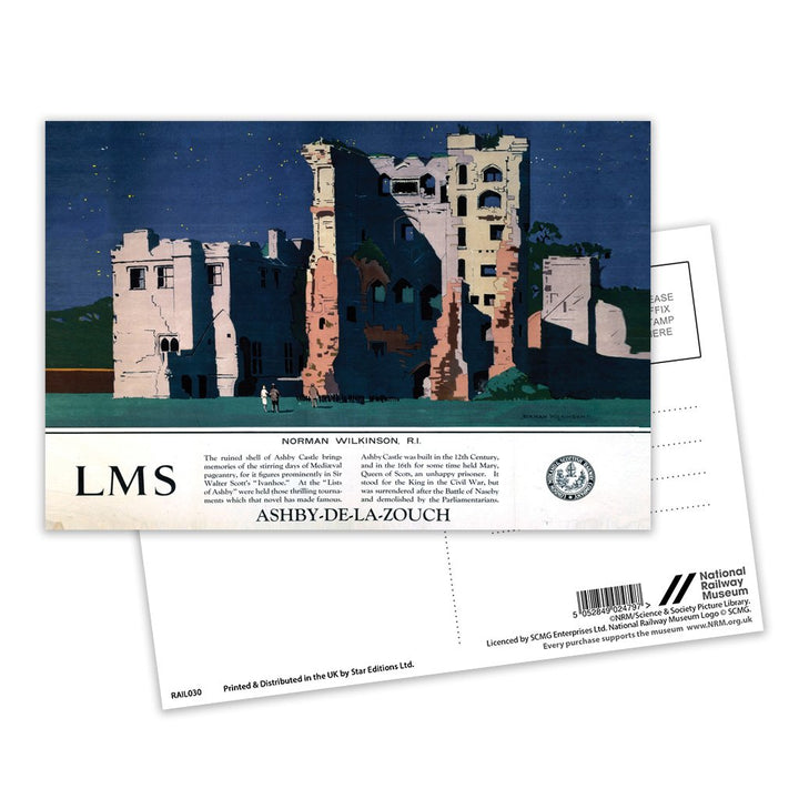 Ashby castle - Ashby-de-la-zouch Postcard Pack of 8