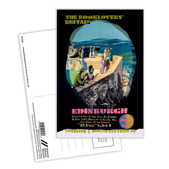 The Booklovers' Britain - Edinburgh Postcard Pack of 8