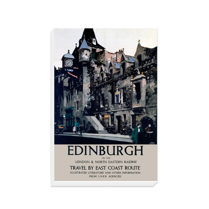Edinburgh - London and North Eastern railway east coast LNER Poster - Canvas