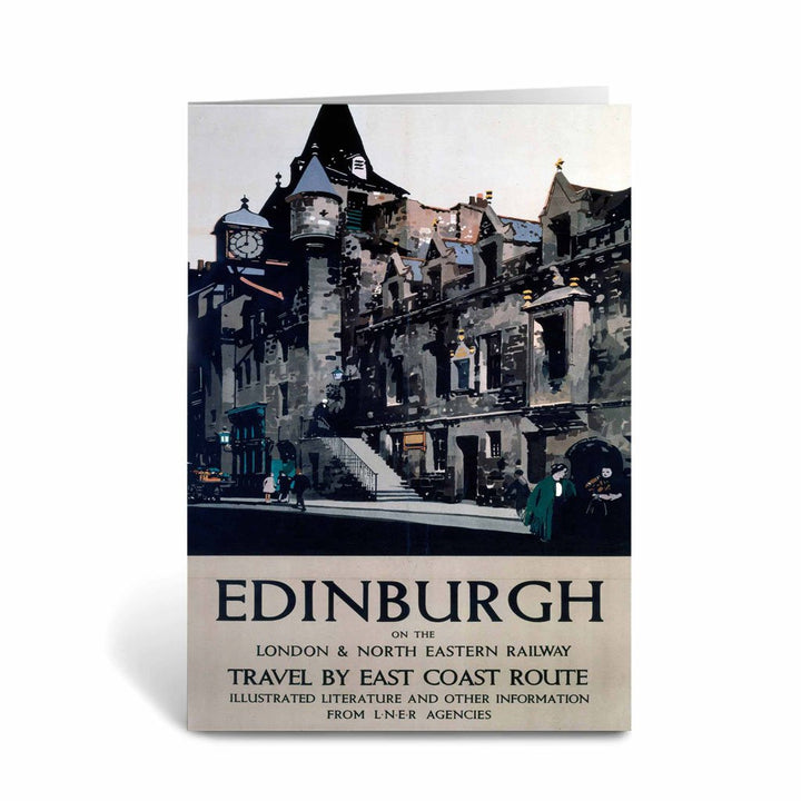 Edinburgh - London and North Eastern railway east coast LNER Poster Greeting Card