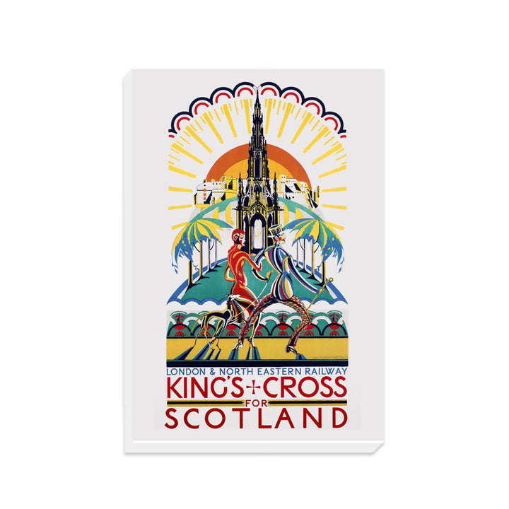 Kings Cross for scotland - London and North Eastern Railway Poster - Canvas