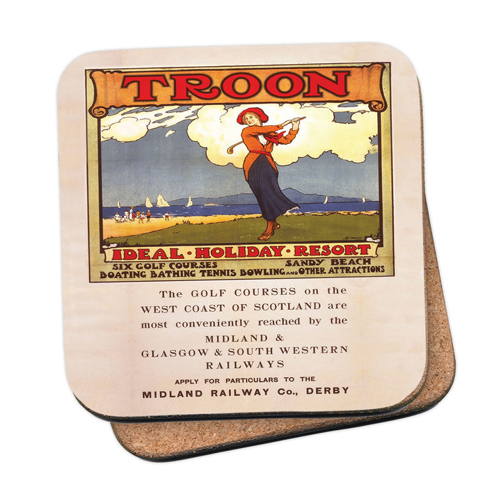 Troon Ideal Holiday Resort - Midland, Glasgow and South Western Railway Coaster