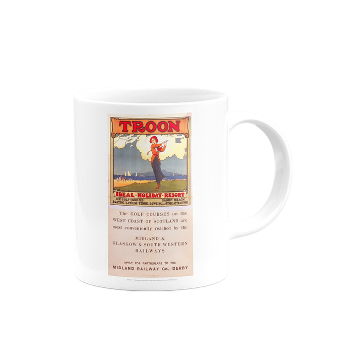 Troon Ideal Holiday Resort - Midland, Glasgow and South Western Railway Mug