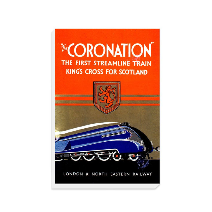 The Coronation Streamline Train - Kings cross for scotland - Canvas