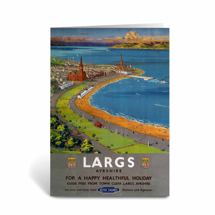 Largs Ayrshire - Happy Healthful Holiday British Railways Greeting Card