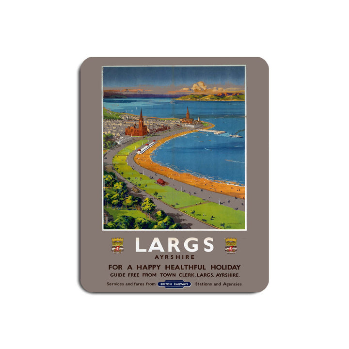 Largs Ayrshire - Happy Healthful Holiday British Railways - Mouse Mat