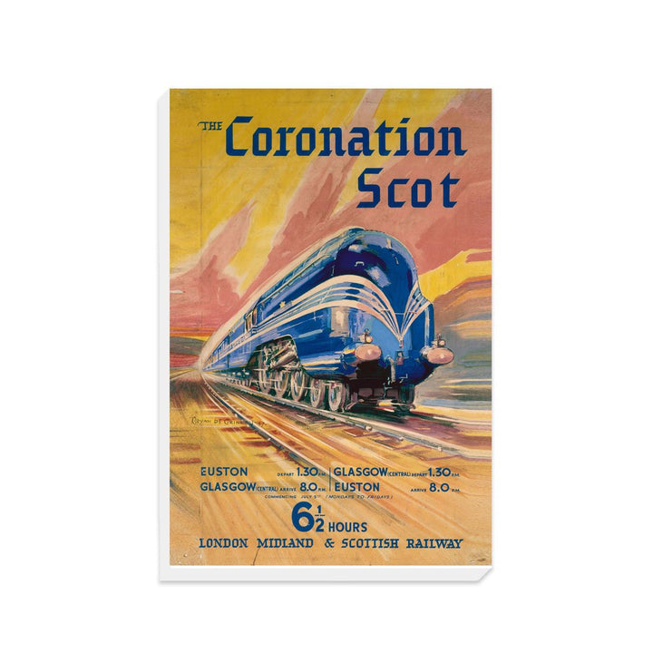 The Coronation Scott - 6 1/2 hour London midland and scottish railway - Canvas