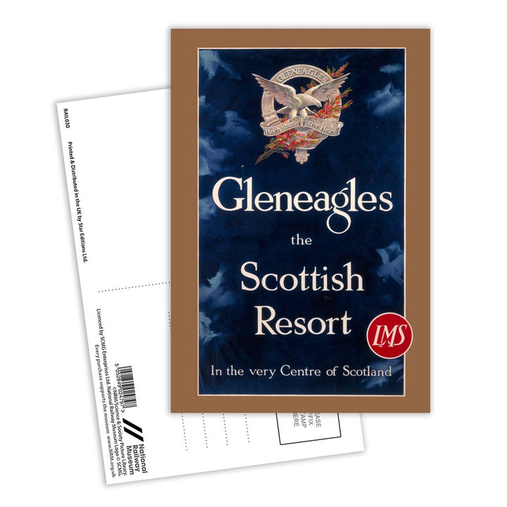 Gleneagles, the Scottish Resort - LMS Postcard Pack of 8