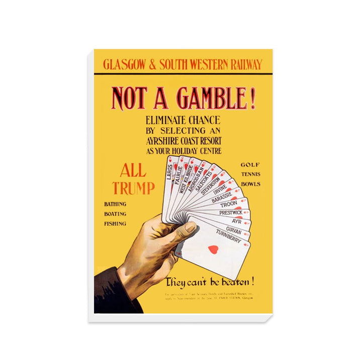 Not a Gamble - Ayrshire Coast Resort - Canvas