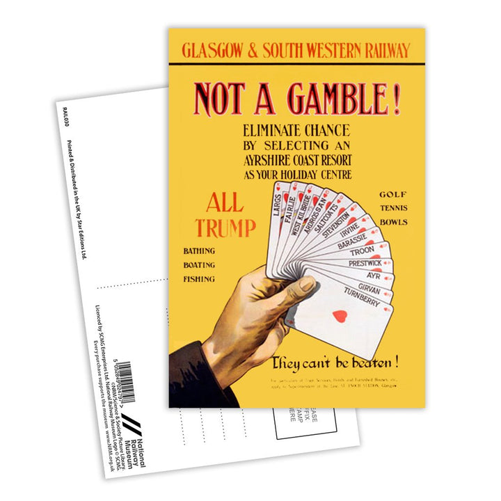 Not a Gamble - Ayrshire Coast Resort Postcard Pack of 8