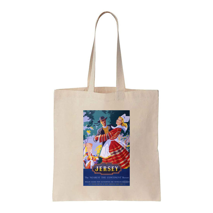 Jersey, Nearest The Continent Resort - Canvas Tote Bag