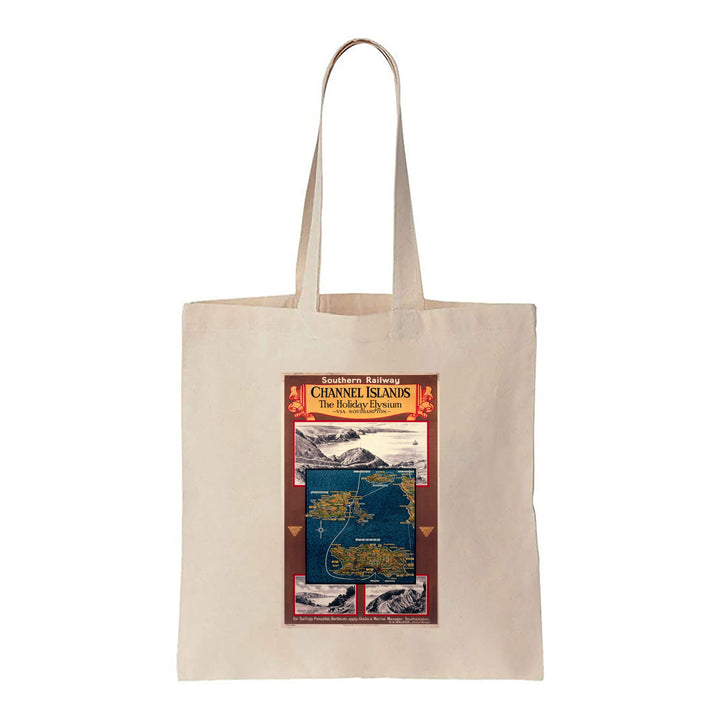 Channel Island Holiday Elysium - Southern Railway - Canvas Tote Bag
