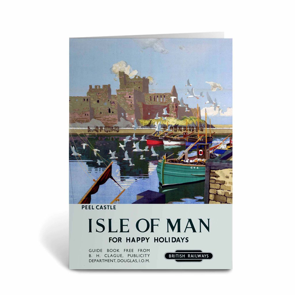 Peel Castle, Isle of Man Greeting Card