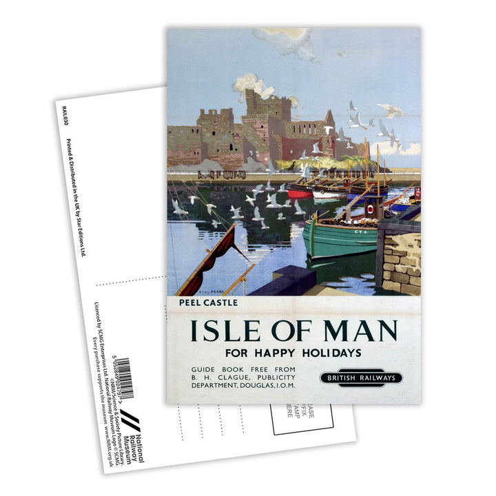 Peel Castle, Isle of Man Postcard Pack of 8