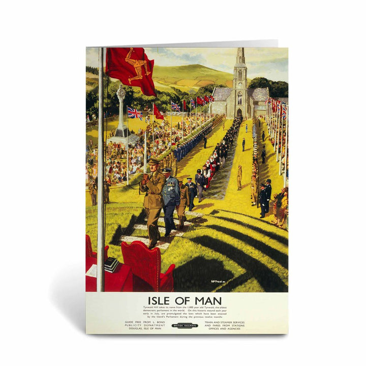 Isle Of Mans Tynwald Hill Greeting Card