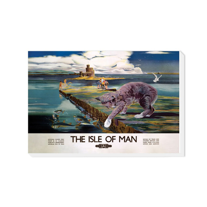 Cat Fishing - The Isle Of Man - Canvas