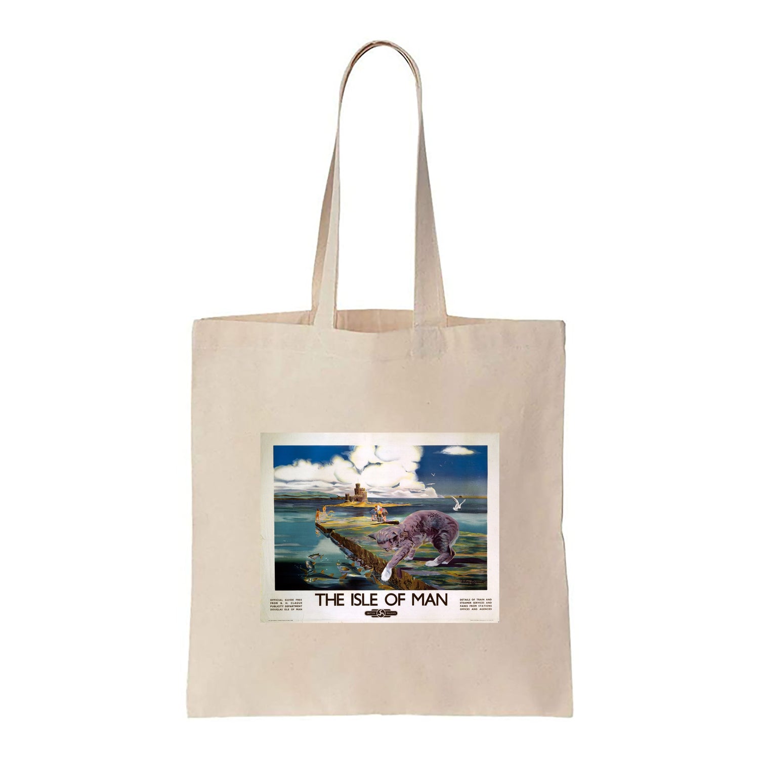 Cat Fishing - The Isle Of Man - Canvas Tote Bag
