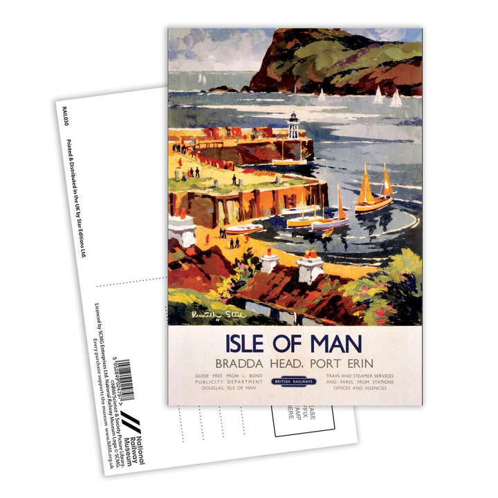 Bradda Head, Port Erin - Isle Of Man Postcard Pack of 8