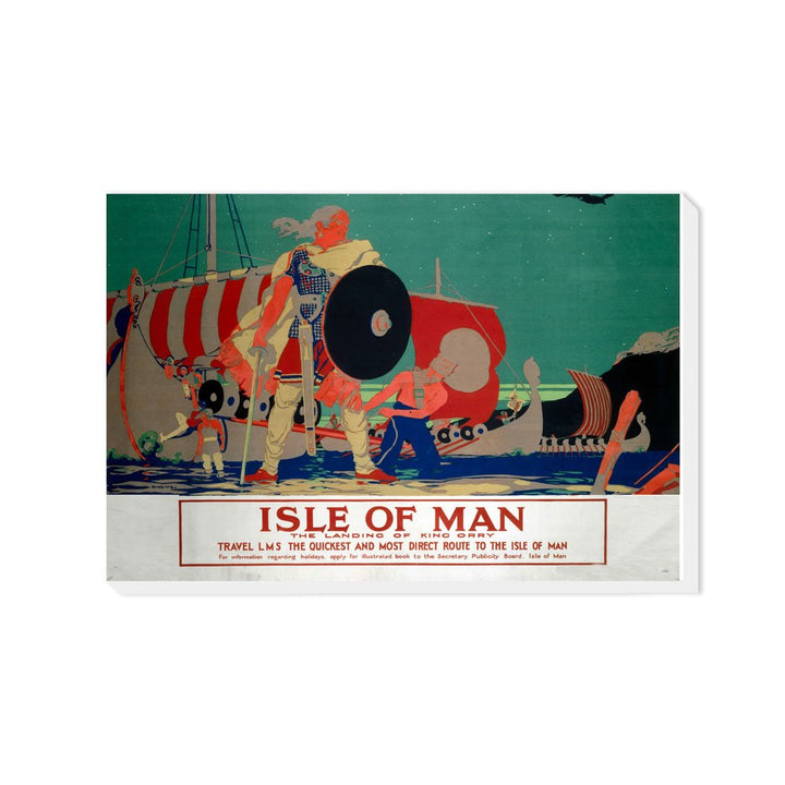 The Landing Of King Orry - Isle Of Man - Canvas