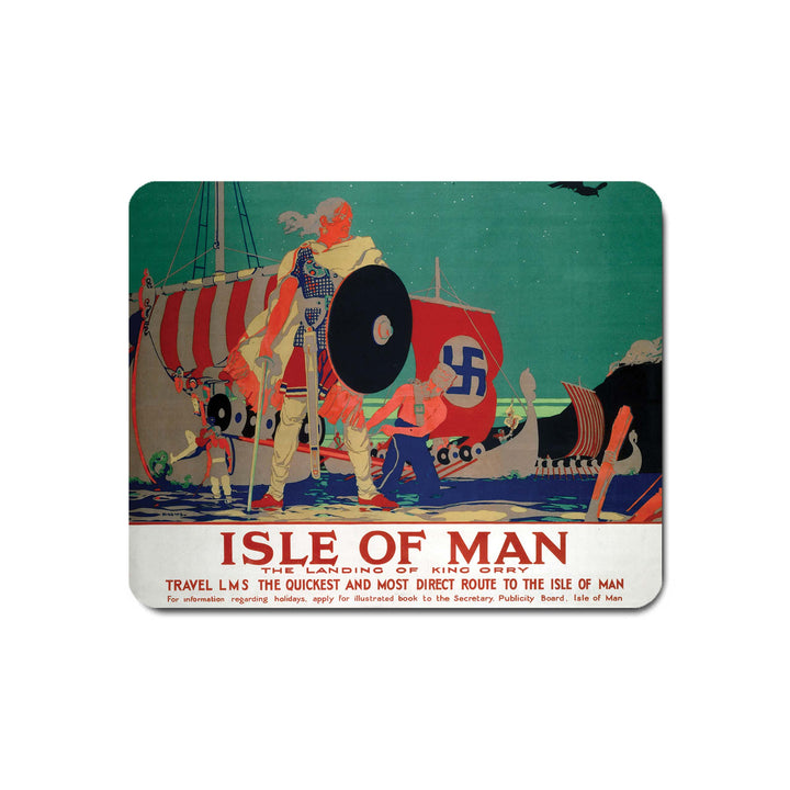 The Landing Of King Orry - Isle Of Man - Mouse Mat