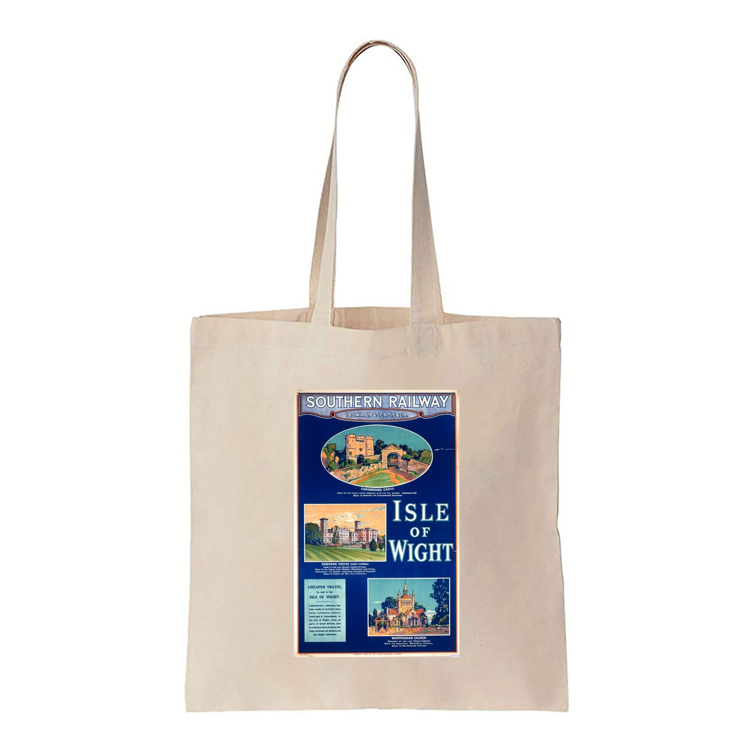 Sights of Isle Of Wight - Canvas Tote Bag