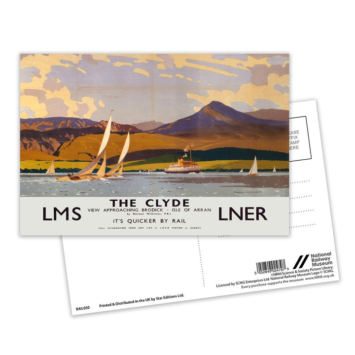 The Clyde, Isle Of Arran Postcard Pack of 8