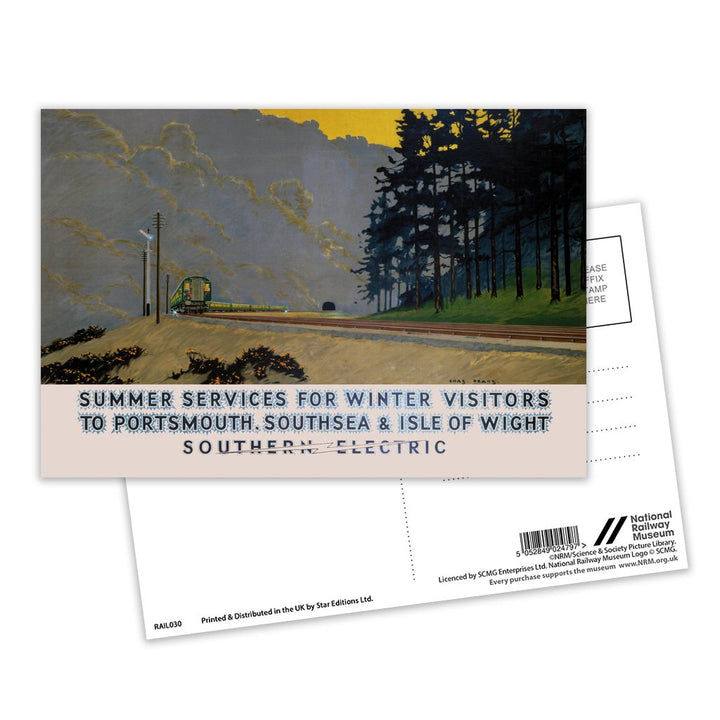 Southern Electric to Portsmouth, Southsea and Isle Of Wight Postcard Pack of 8