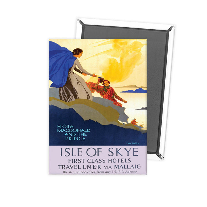 Isle Of Skye first Class hotels - Flora Macdonald and the prince Fridge Magnet
