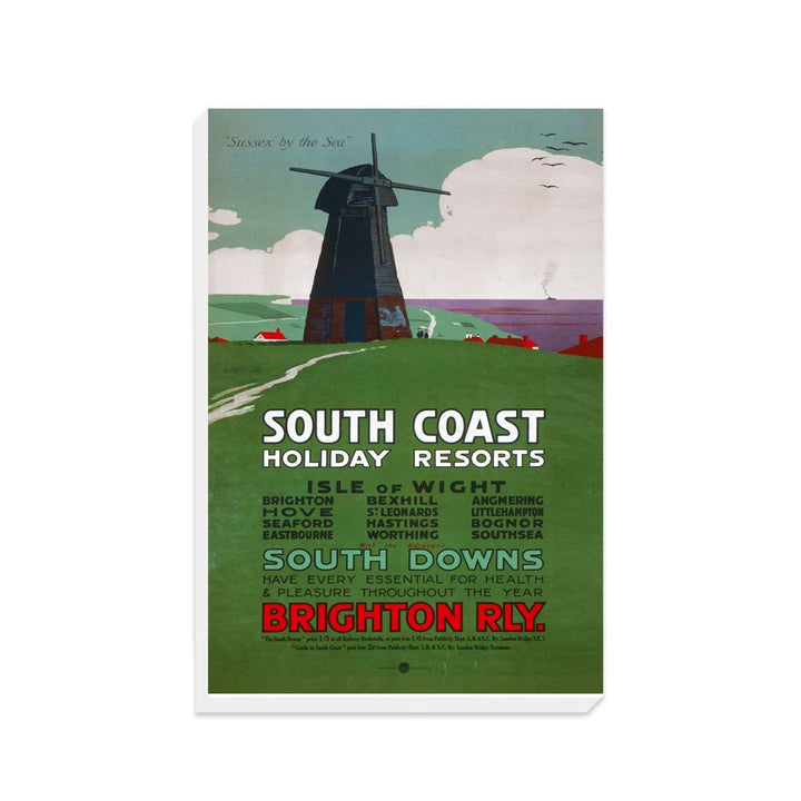 South Coast Holiday Resorts - Sussex by the Sea - Canvas