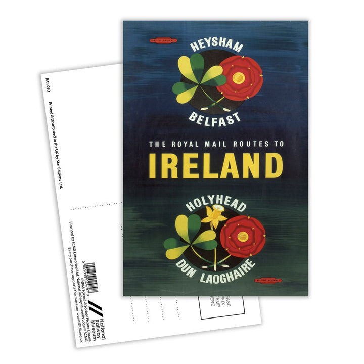 Royal Mail Routes to Ireland Postcard Pack of 8