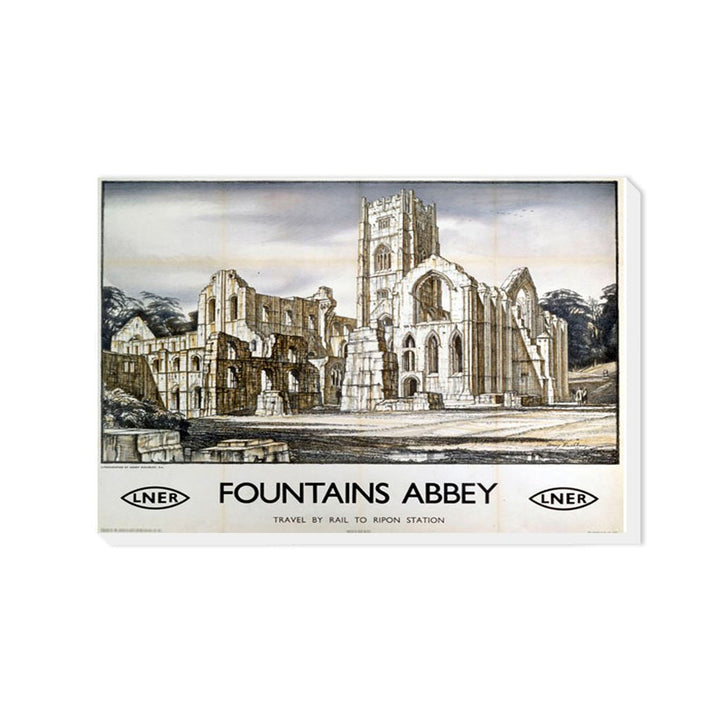 Fountains Abbey - Travel By Rail - Canvas