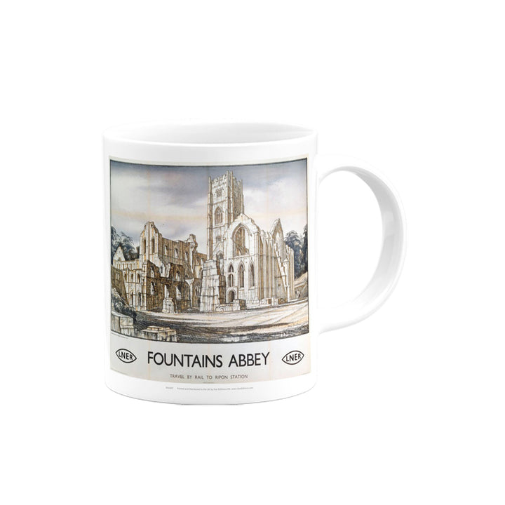 Fountains Abbey - Travel By Rail Mug