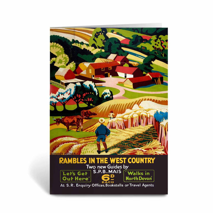 Rambles in the West Country - Walks in North Devon Greeting Card