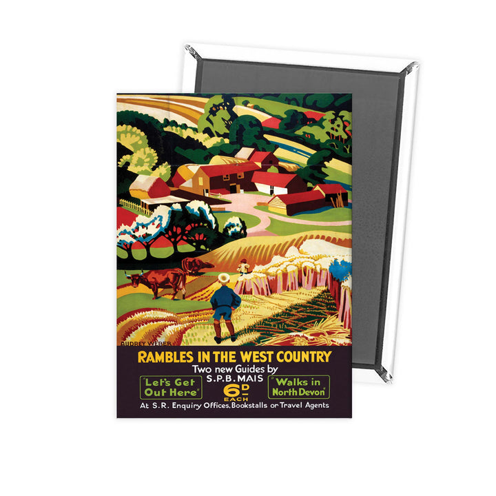 Rambles in the west country - Two new guides 6D each Fridge Magnet