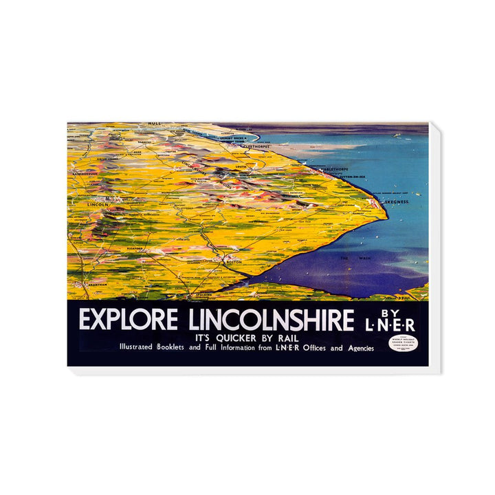 Explore Linconshire Map - Canvas