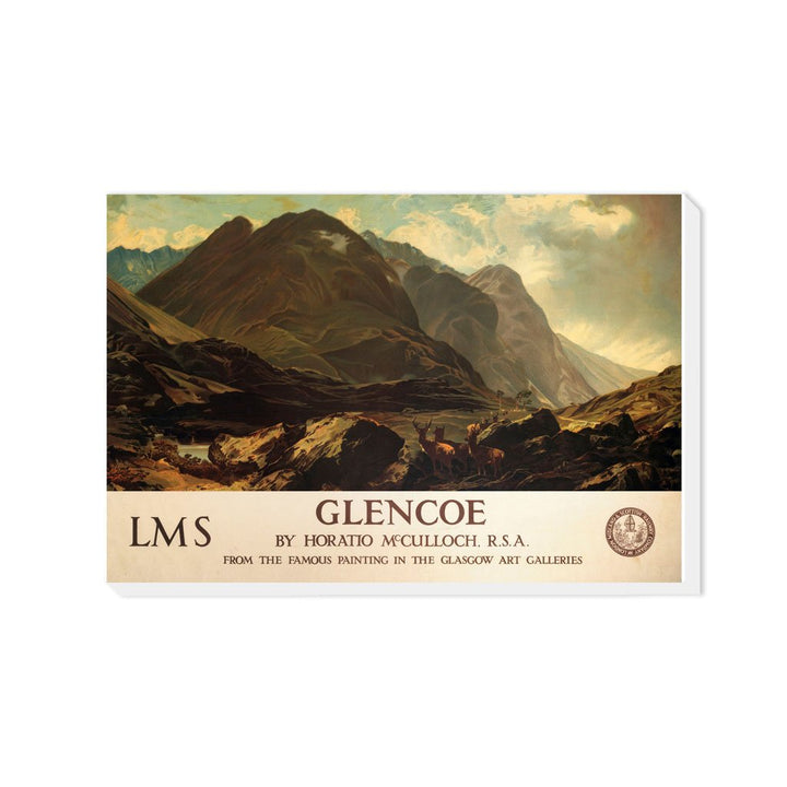 Glencoe by Horatio McCulloch - Canvas