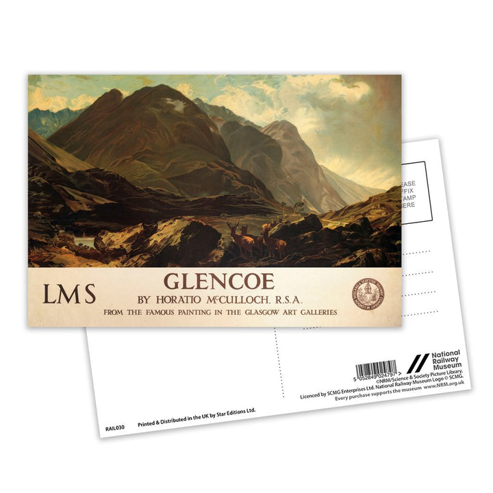 Glencoe by Horatio McCulloch Postcard Pack of 8