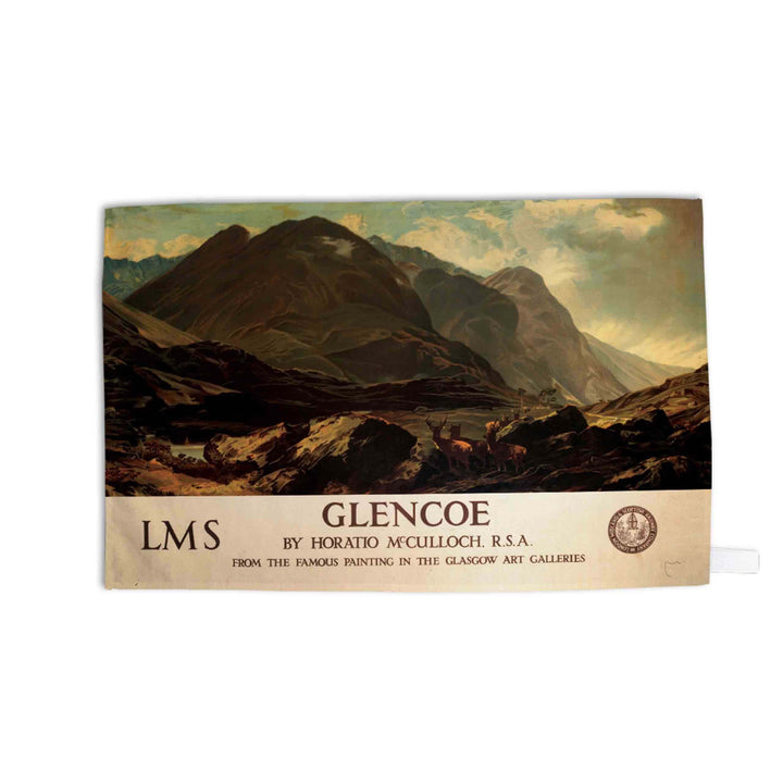Glencoe by Horatio McCulloch - Tea Towel