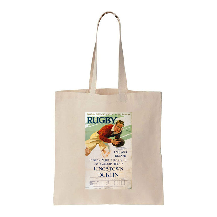 Rugby England Vs Ireland - Tickets to Kinstown and Dublin - Canvas Tote Bag
