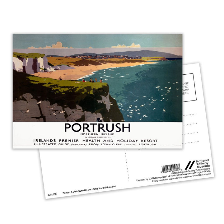 Portrush - Northern Ireland Premier Health and Holiday Resort Postcard Pack of 8