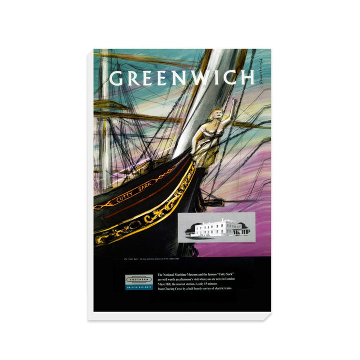 Greenwich - Cutty Sark Masthead - Canvas