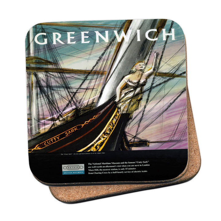 Greenwich - Cutty Sark Masthead Coaster
