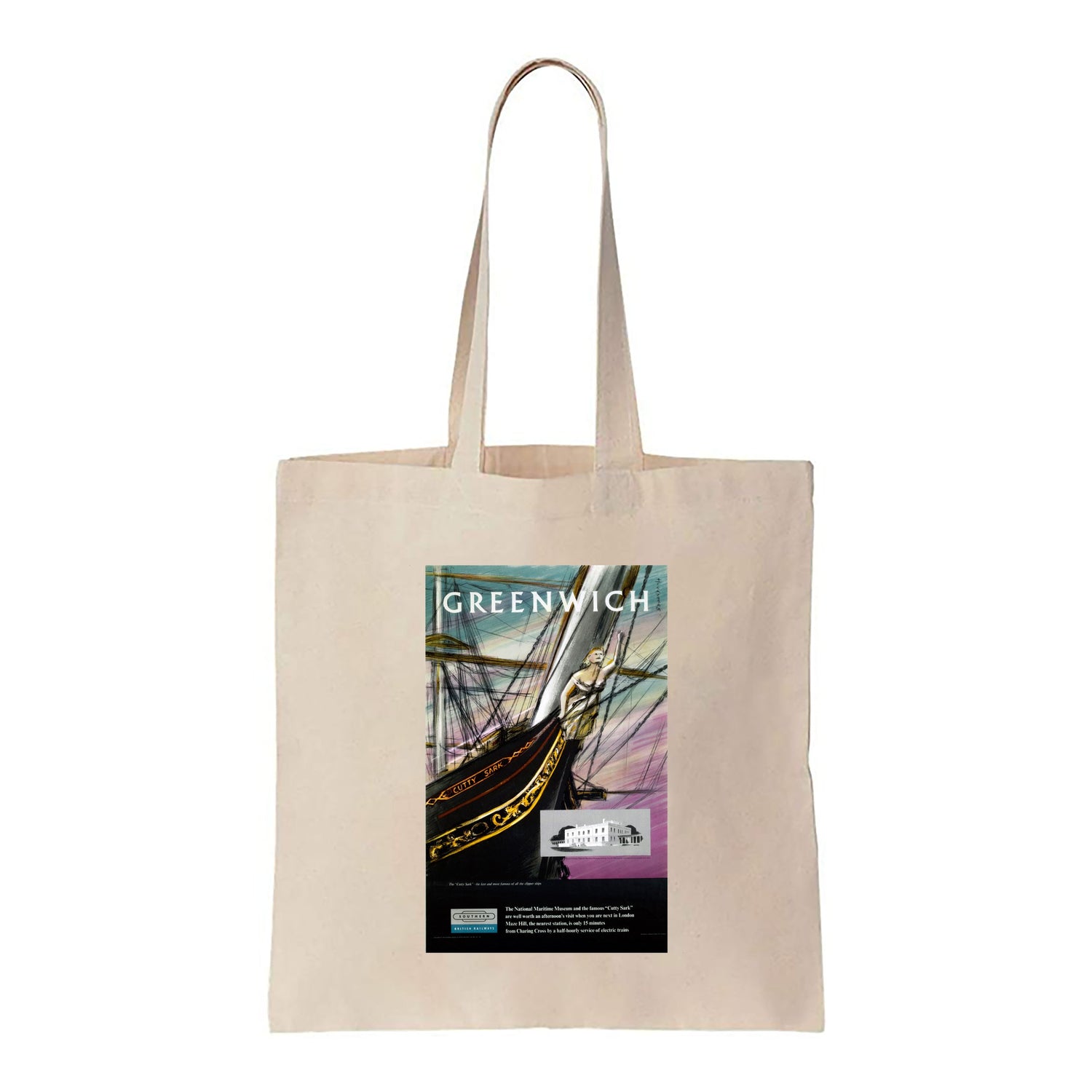 Greenwich - Cutty Sark Masthead - Canvas Tote Bag