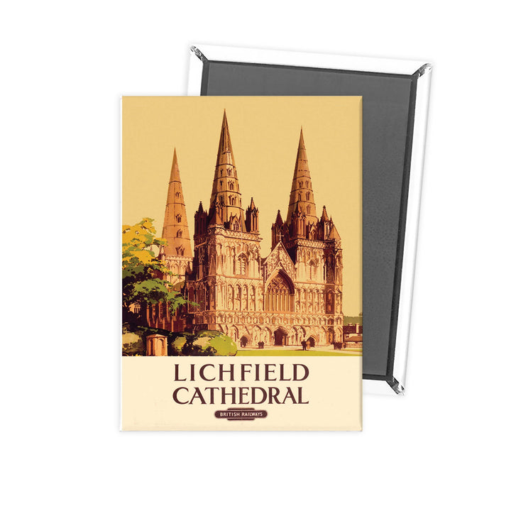 Lichfield Cathedral by British Railways Fridge Magnet