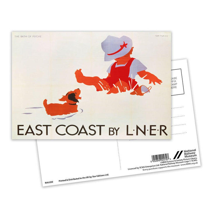 East Coast - The Bath of Psyche Postcard Pack of 8